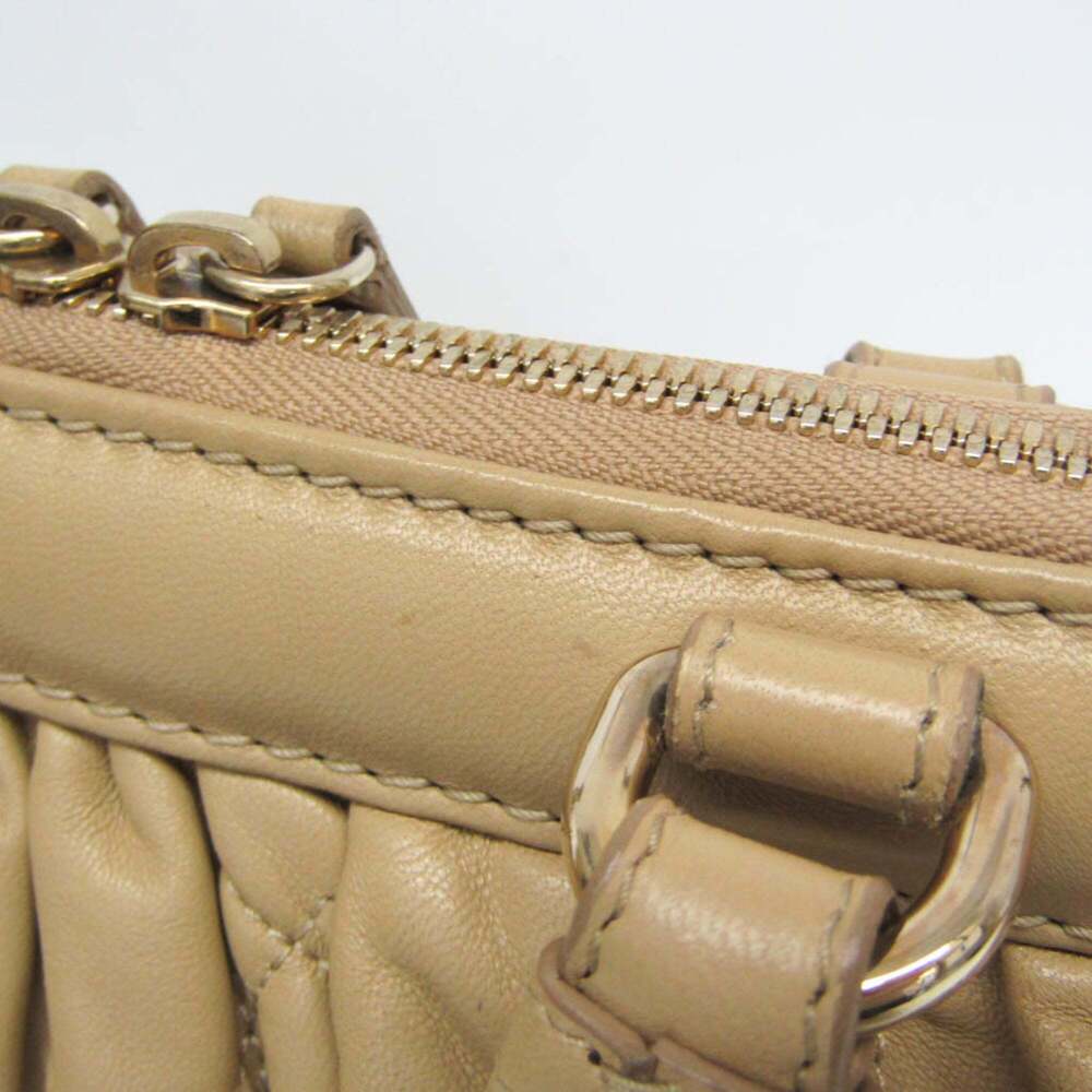 CHRISTIAN DIOR Cream Leather Shoulder Bag - Picture 11 of 16